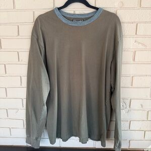 Vintage Abercrombie & Fitch Shirt Mens XL Long Sleeve Crewneck 90s Grunge Ringer